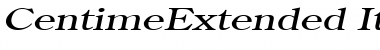 Download CentimeExtended Italic Font Title Preview