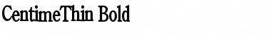 Download CentimeThin Bold Font Title Preview