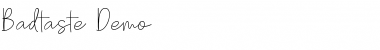 Download Badtaste DEMO Regular Font Title Preview