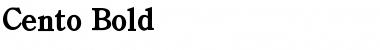 Download Cento Bold Font Title Preview