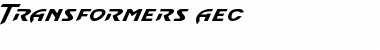 Download Transformers AEC Regular Font