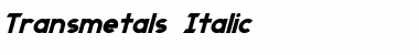 Download Transmetals Italic Font