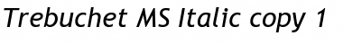 Download Trebuchet MS Italic Font