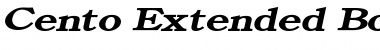 Download Cento Extended BoldItalic Font Title Preview