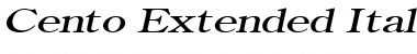Download Cento Extended Italic Font Title Preview