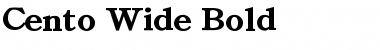 Download Cento Wide Bold Font Title Preview