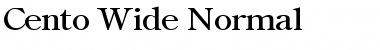 Download Cento Wide Normal Font Title Preview