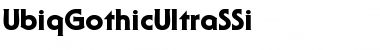 Download UbiqGothicUltraSSi Regular Font