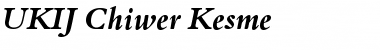 Download UKIJ Chiwer Kesme Regular Font