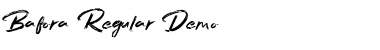Download Bafora Demo Regular Font Title Preview