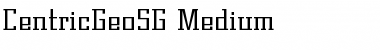 Download CentricGeoSG Regular Font Title Preview