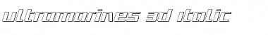 Download Ultramarines 3D Italic Italic Font
