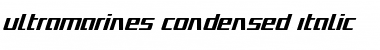 Download Ultramarines Condensed Italic Condensed Italic Font