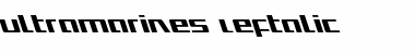 Download Ultramarines Leftalic Font