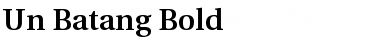 Download UnBatang Bold Font Title Preview