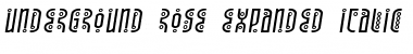 Download Underground Rose Expanded Italic Expanded Italic Font Title Preview