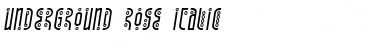 Download Underground Rose Italic Italic Font Title Preview