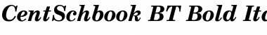 Download CentSchbook BT Bold Italic Font Title Preview