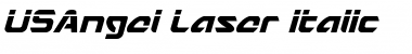 Download USAngel Laser Italic Italic Font