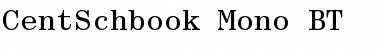 Download CentSchbook Mono BT Regular Font Title Preview