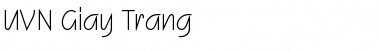 Download UVN Giay Trang Regular Font