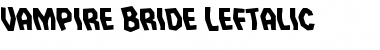 Download Vampire Bride Leftalic Font