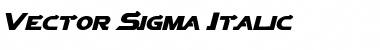 Download Vector Sigma Italic Font