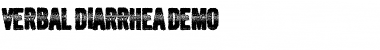 Download Verbal Diarrhea Regular Font Title Preview