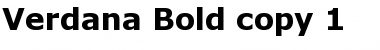 Download Verdana Bold Font Title Preview