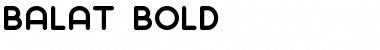 Download Balat Bold Font Title Preview