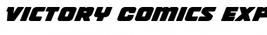 Download Victory Comics Expanded Italic Expanded Italic Font Title Preview