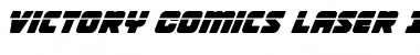 Download Victory Comics Laser Italic Italic Font Title Preview
