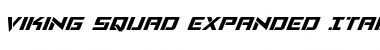 Download Viking Squad Expanded Italic Expanded Italic Font Title Preview