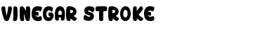 Download Vinegar Stroke Regular Font Title Preview