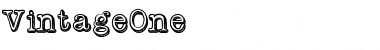 Download VintageOne Medium Font Title Preview