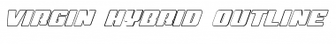 Download Virgin Hybrid Outline Regular Font Title Preview