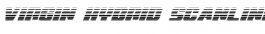 Download Virgin Hybrid Scanlines Regular Font Title Preview