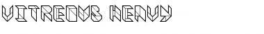 Download Vitreous Heavy Font Title Preview
