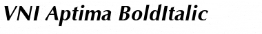 Download VNI Aptima BoldItalic Font Title Preview
