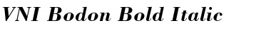 Download VNI-Bodon Bold-Italic Font Title Preview