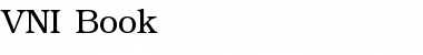 Download VNI-Book Normal Font Title Preview