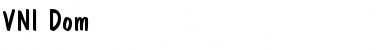 Download VNI-Dom Normal Font Title Preview