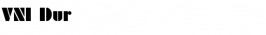 Download VNI-Dur Bold Font Title Preview