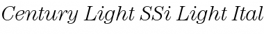 Download Century Light SSi Light Italic Font Title Preview