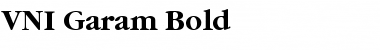 Download VNI-Garam Bold Font Title Preview