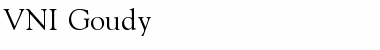 Download VNI-Goudy Normal Font Title Preview
