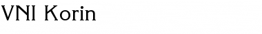 Download VNI-Korin Normal Font Title Preview