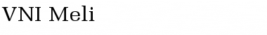 Download VNI-Meli Normal Font Title Preview