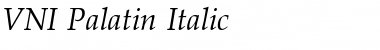 Download VNI-Palatin Italic Font Title Preview