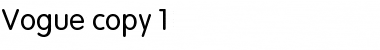 Download Vogue Regular Font Title Preview